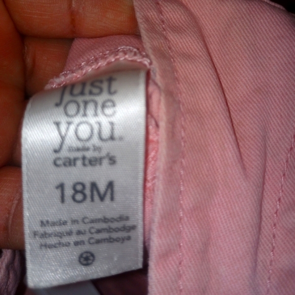 Carters 18 m girls cat graphic pink dress overall - Picture 3 of 3